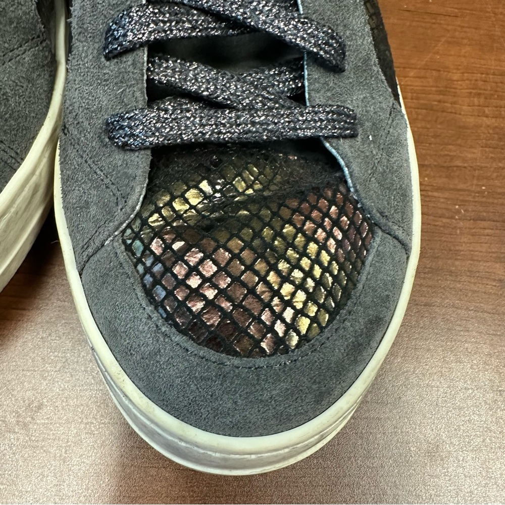 P448 Metallic Python High Top Sneakers 39 (US 8.5) - women’s snake print $298 - Picture 12 of 13